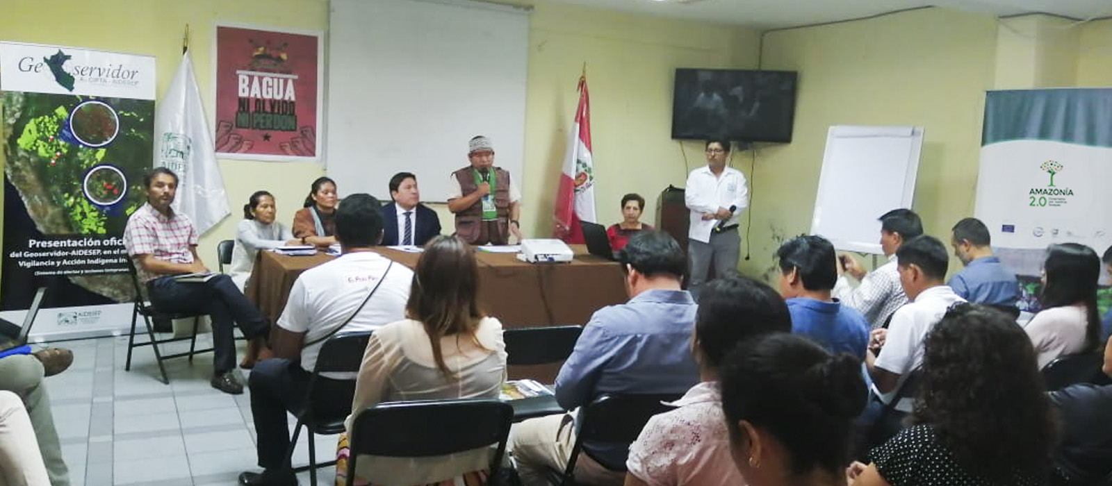 AIDESEP lanza GEOSERVIDOR para monitoreo, vigilancia y alertas tempranas en AmazonÃ­a Peruana